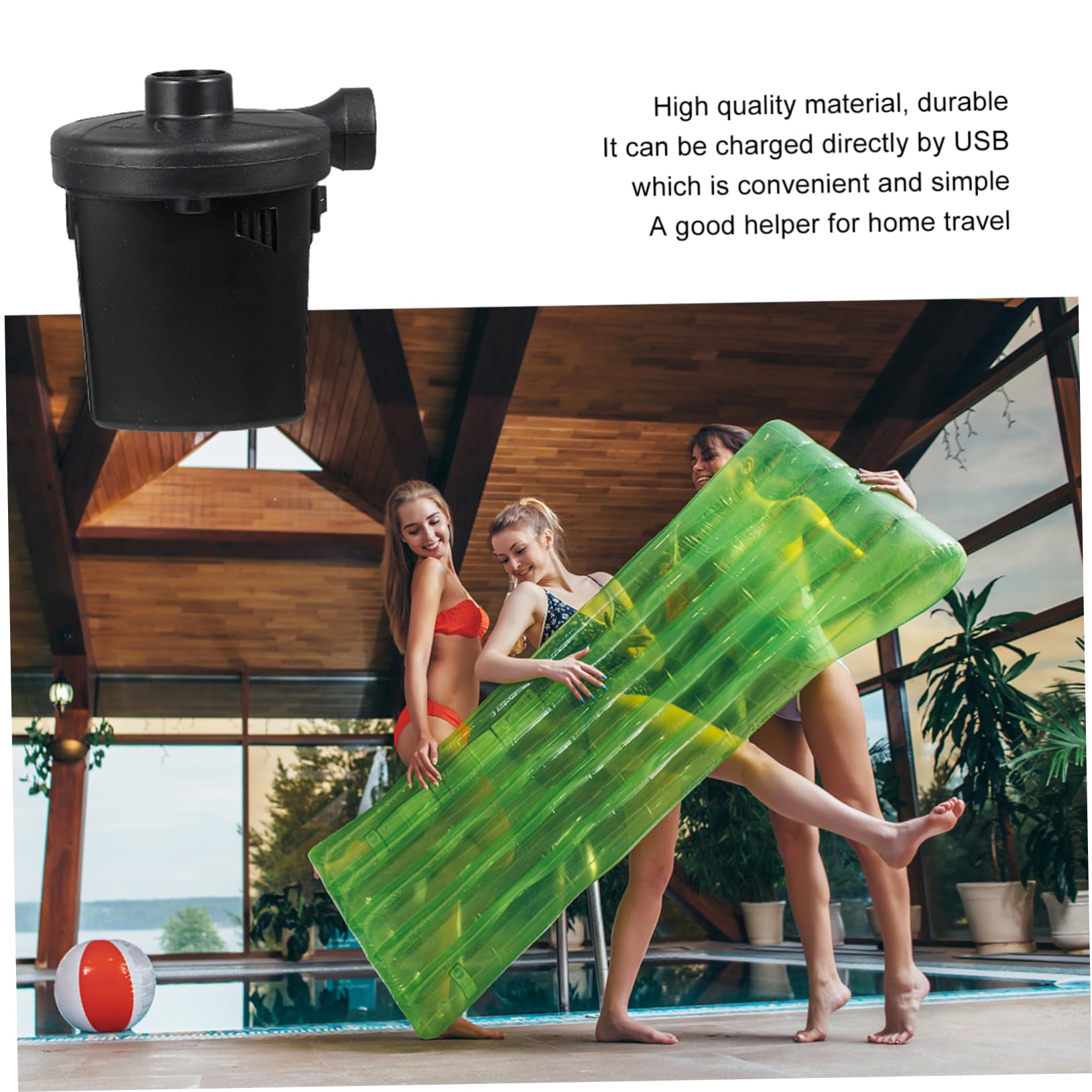 Cabilock USB Pompe À Air Pompe Électrique Pompe De Remplissage Rapide Électrique Pompe Gonflable Portable Pompe Portable Pompe À Air Gonflable Matelas Pompe Jouet Pompe À Essence Double