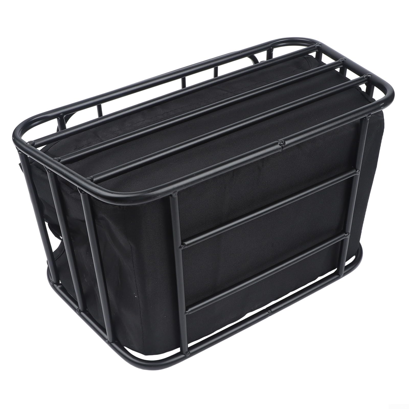 Panier de vélo électrique à montage avant pour scooter, porte-vélo robuste en acier au carbone avec housse de sécurité, panier avant de grande capacité pour pied de lit pour chien et chat