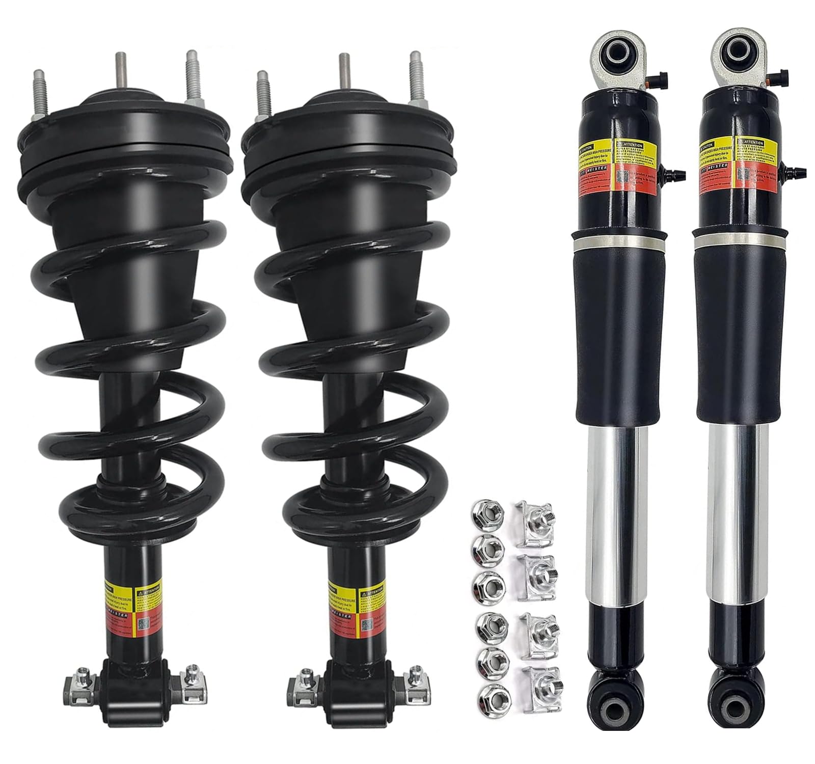 19353951 23487280 4PCS Front & Rear Shocks Struts Assembly Magnetic Ride Control Suspension Compatible with Cadillac Escalade fits for Chevy Avalanche Tahoe Suburban Yukon XL 2007-2014