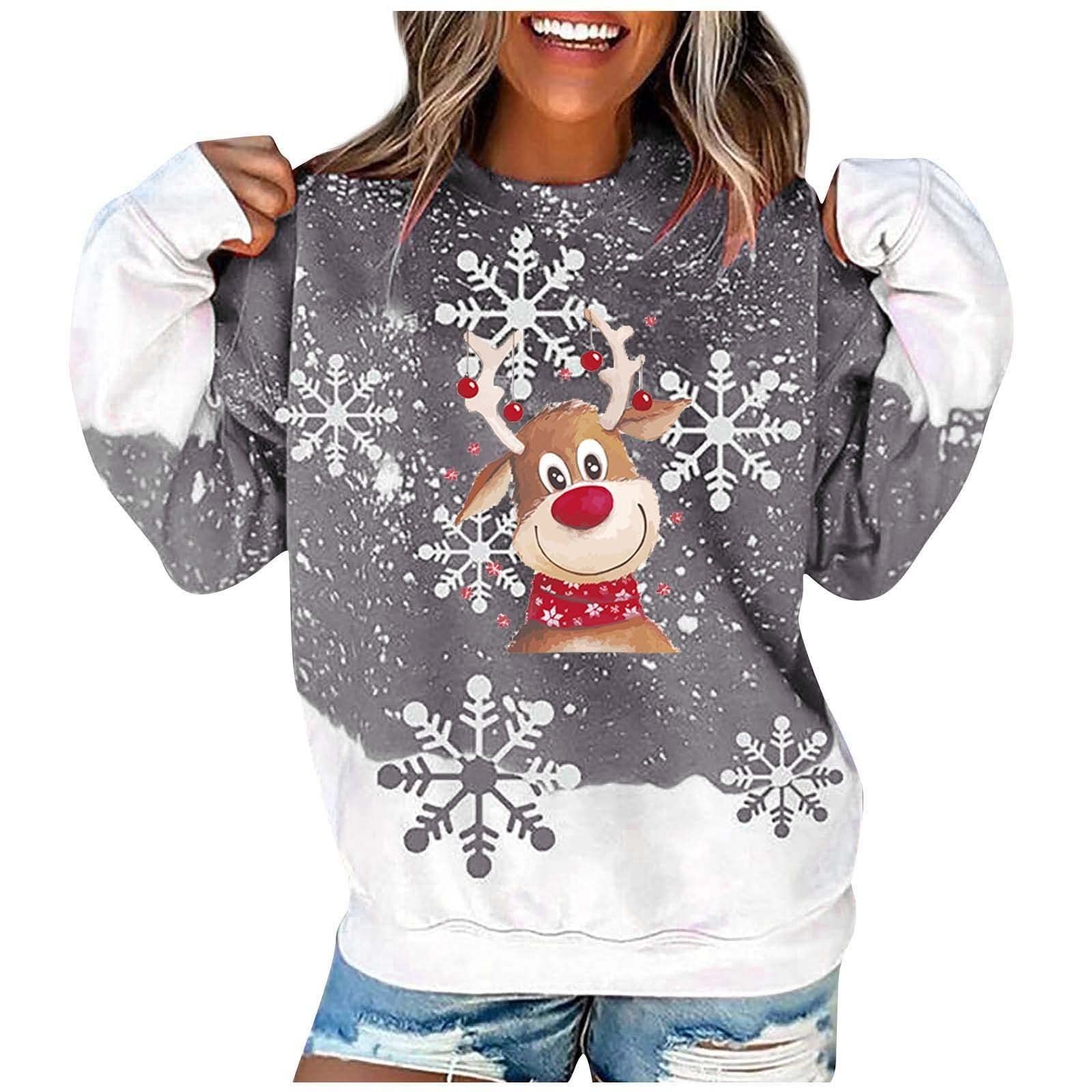 Ugly Christmas Sweater Damen Rot Winterpullover Sch Produktbild-Vorschau 6