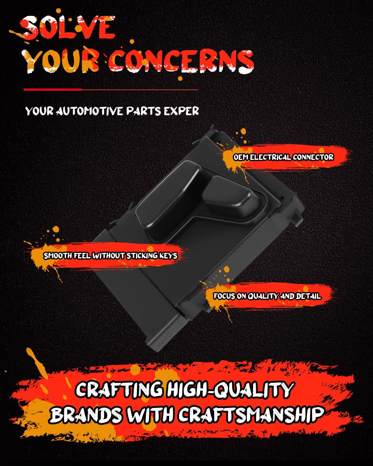 CCIYU Passenger Side Power Seat Switch Compatible for Jeep Grand Cherokee 2005-2018,for Jeep Cherokee 2014-2019,for Chrysler 200 2011-2017 | Replaces 56049432AD