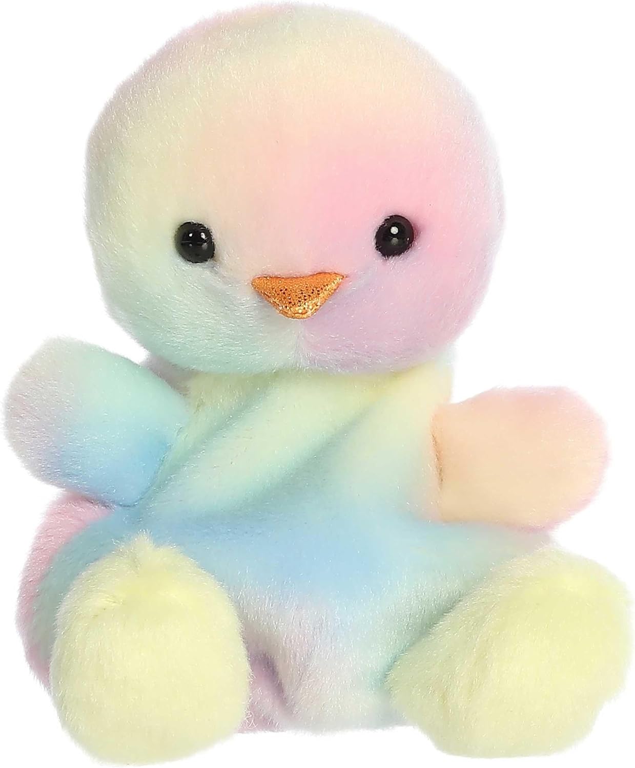 Aurora® Adorable Palm Pals™ Aura Rainbow Chick Stuffed Animal - Fun Collectible Plush for Kids and Adult Collectors - Perfect for Decorating Rooms and Birthday Gifts - 4 Inches