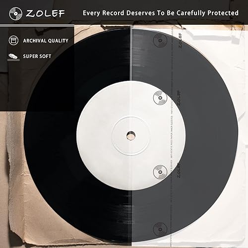 Miniatura 5 de Fundas interiores de disco de vinilo, paquete de 100 unidades para 12 pulgadas Lp, 3 capas antiestáticas suaves funda interior con papel de archivo