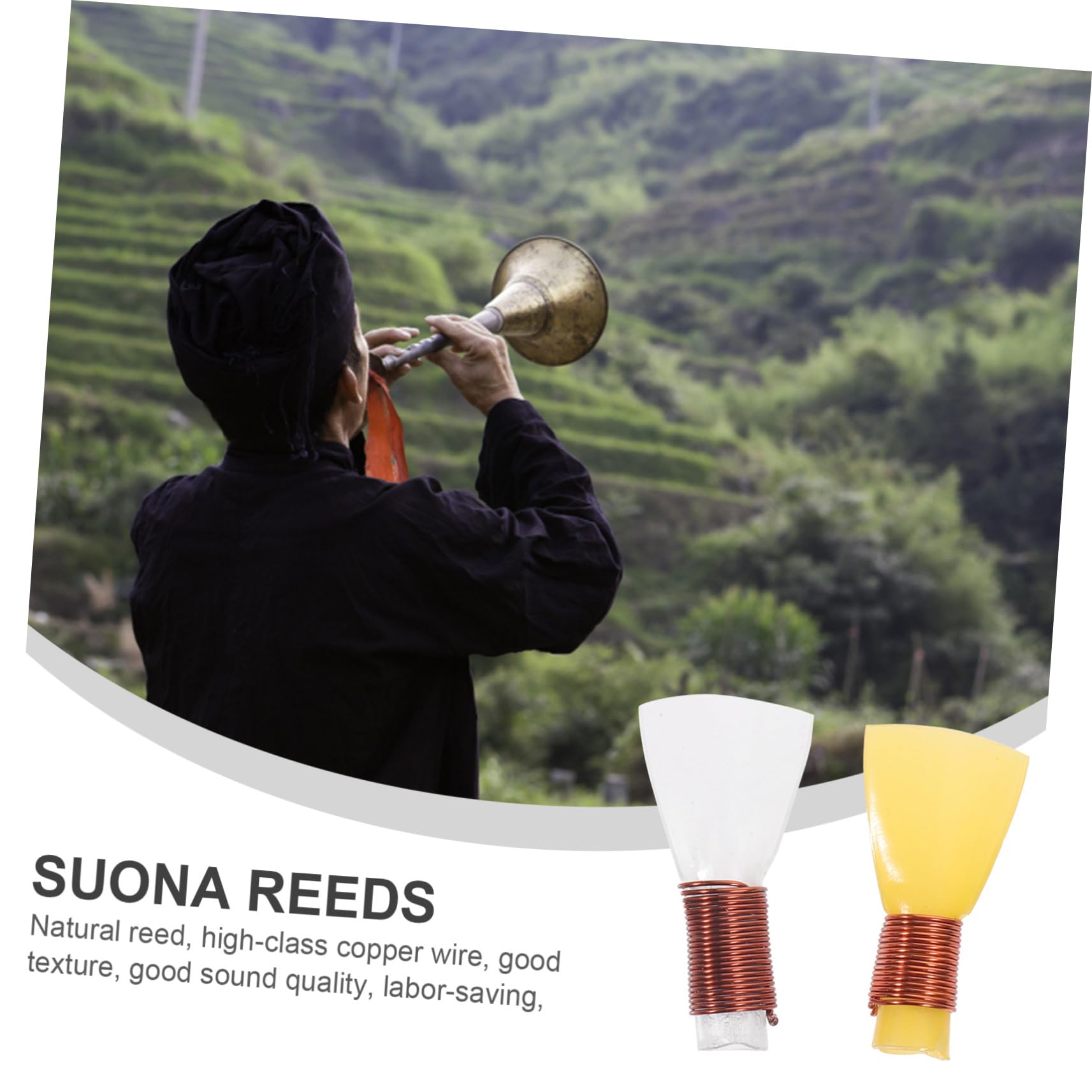 GOOHOCHY 10pcs Easy to Install Musical Instruments Accessories Sturdy Copper Wire Simple and Portable Supplies Random