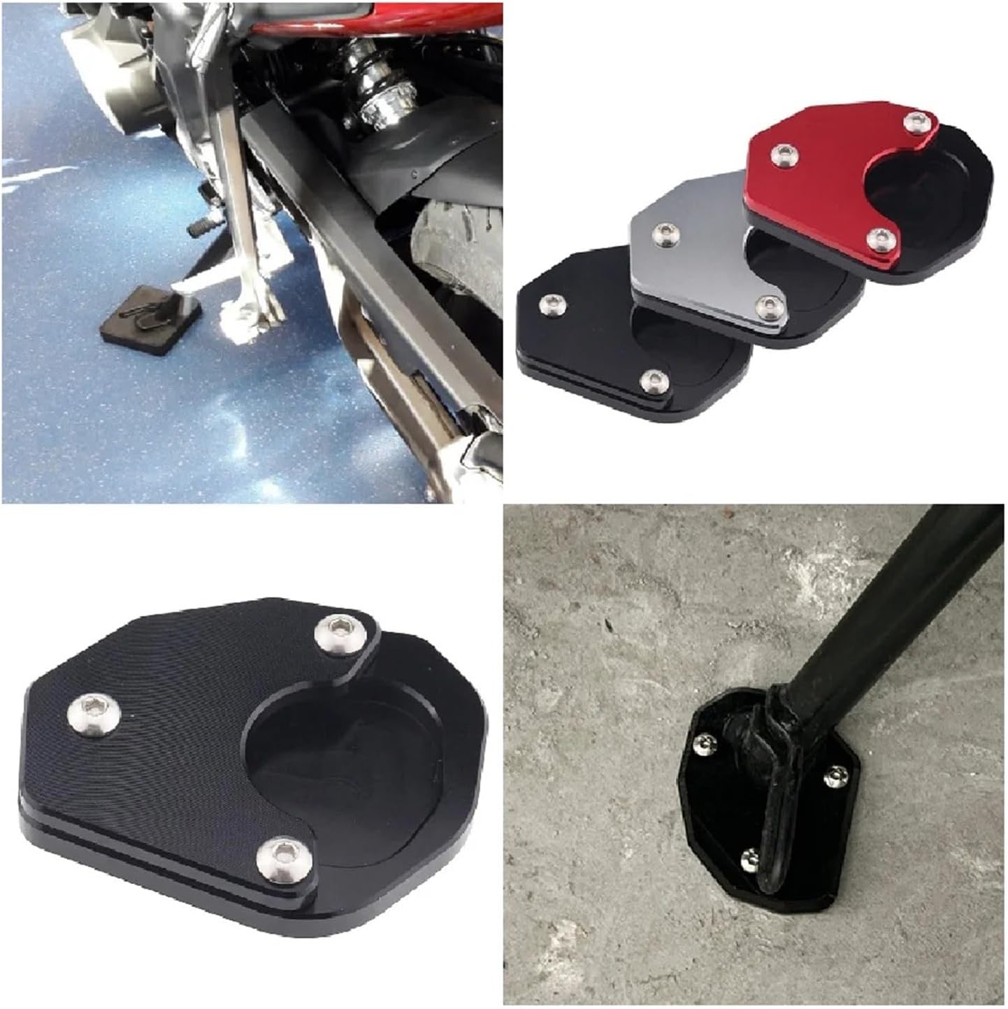 Motorcycle Kickstand Enlarge Plate For Tr&iumph Trident660 ABS 2021 2022 2023 2024 2025 Motorcycle Side Stand Base Enlarge Extender Plate Extension