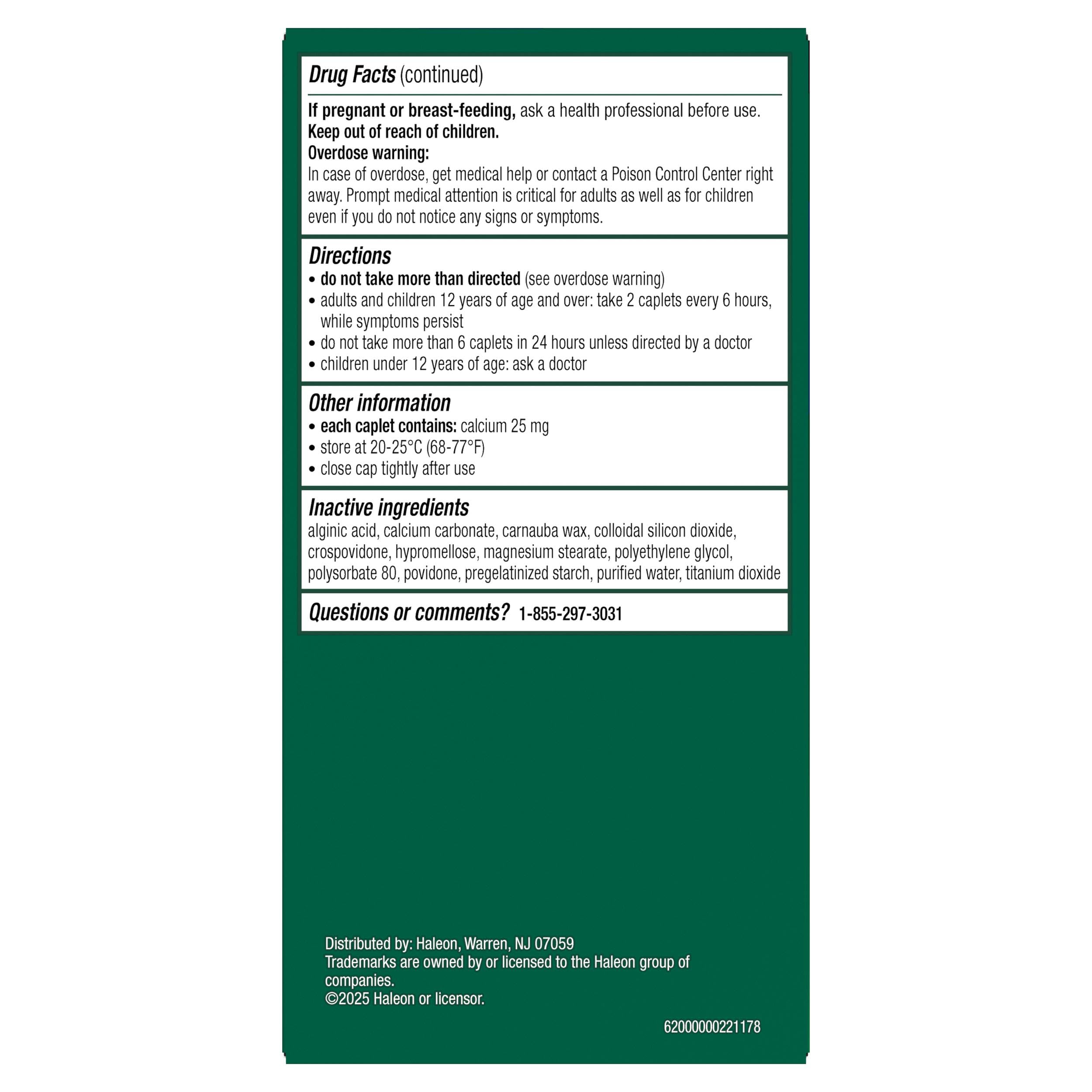 Excedrin Rapid Relief Caplets, 500mg Acetaminophen, 160 Count​ — Amazon image 9