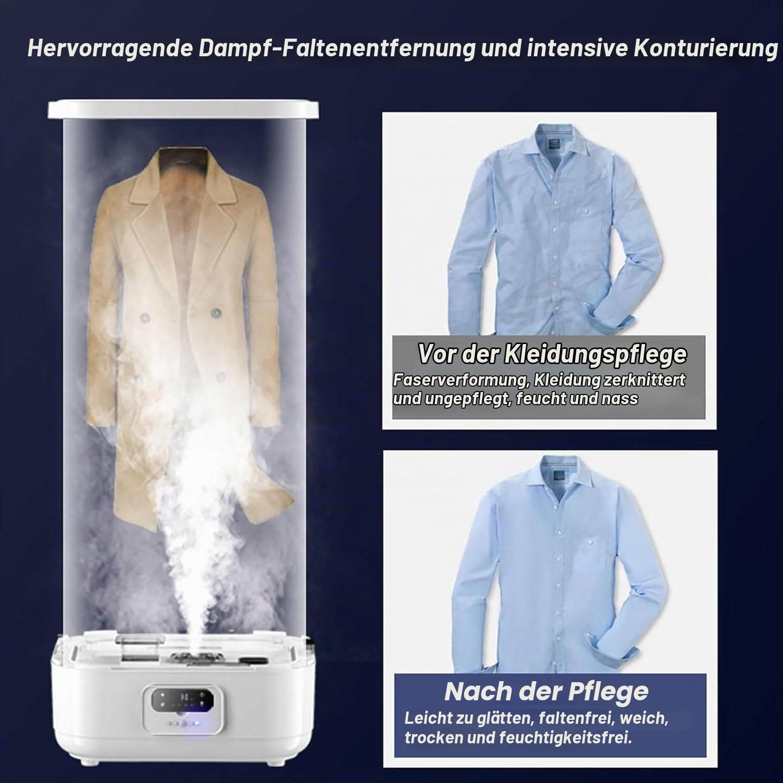 Tragbare Automatische Dampfbügelmaschine,Wäschepflegegerät,Entfernt Schnell Falten,Zirkulierender 3D-Wärmefluss,DREI Einstellbare Stufen,Für Zuhause,Wäscherei Und Schlafsäle