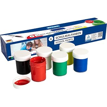 Stylex 20 ml School Paint Jars 6-piece