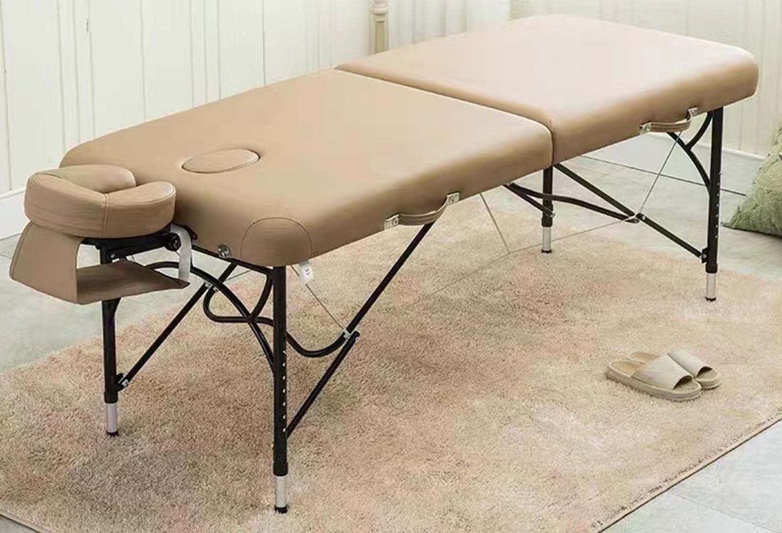 Stół do masażu Profesjonalne przenośne łóżko do rzęs, 2 składane ...