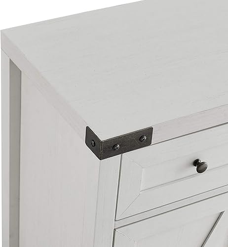 Miniatura 6 de Walker Edison Cass armario moderno y rústico con puerta doble tipo granero, 30 pulgadas, gris piedra