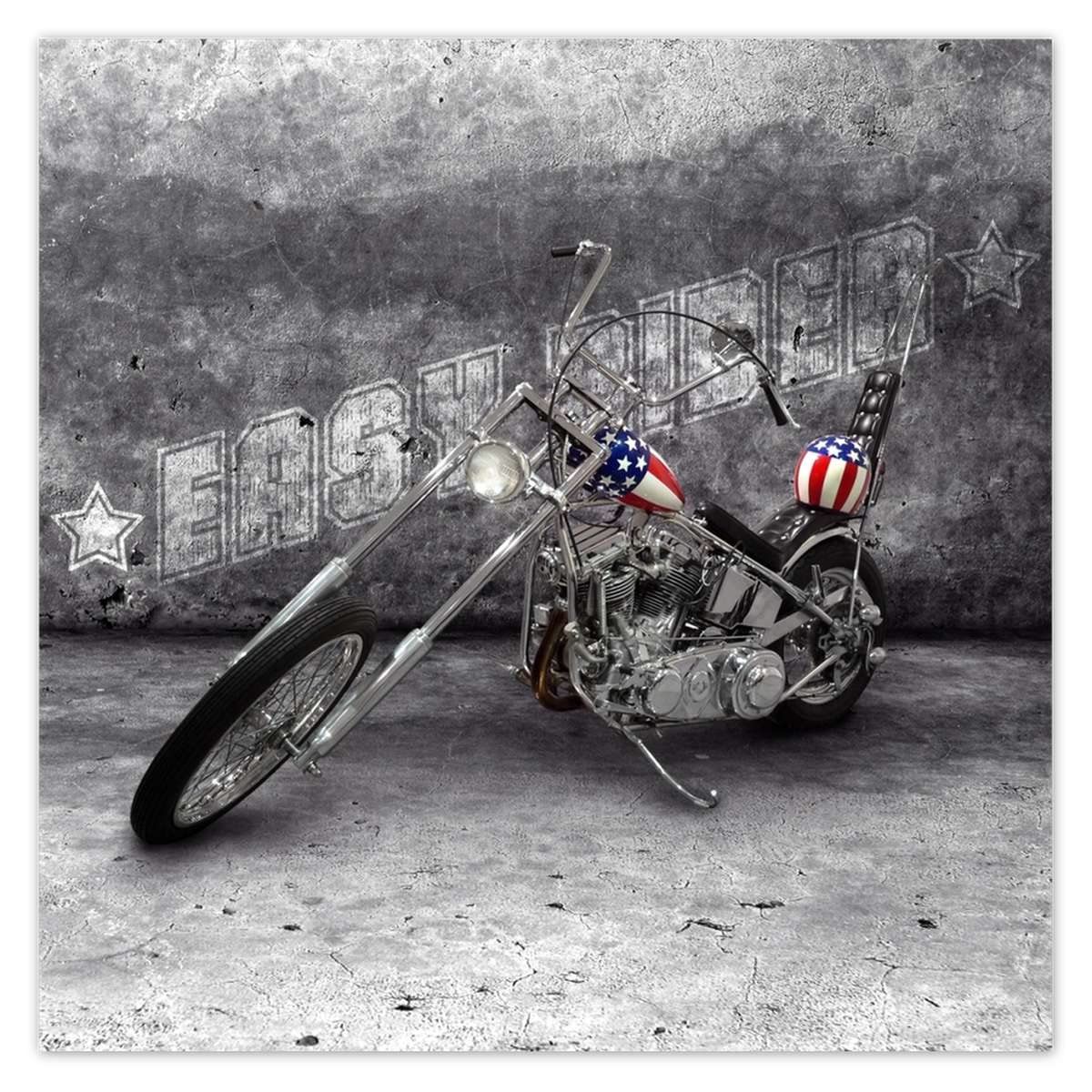 Papier peint intissé moto Easy Rider grand format 208x208 poster mural moto