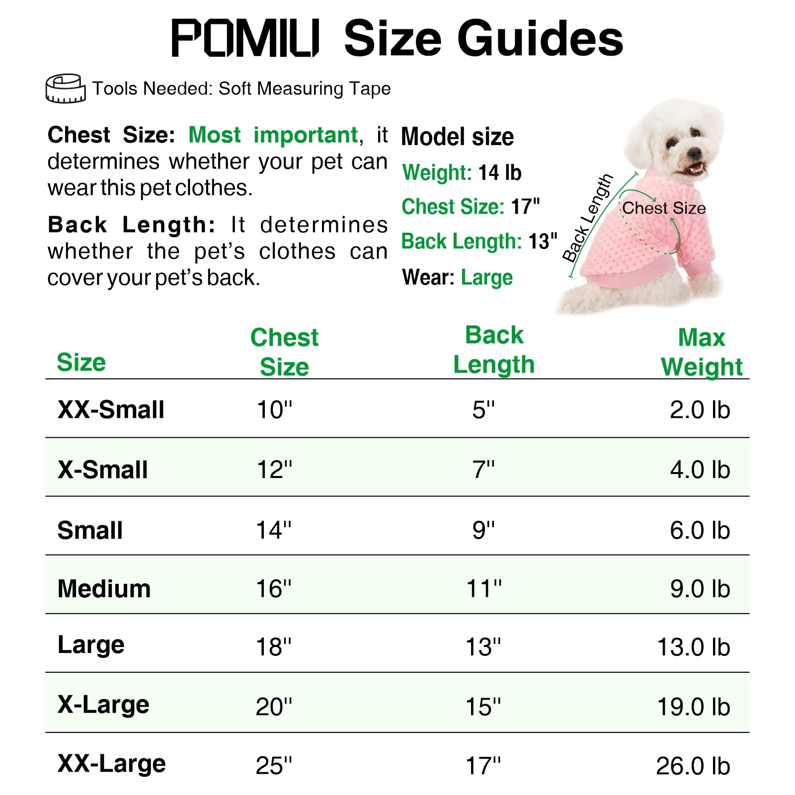 Sweter dla psów, 3-pak swetrów dla małych, średnich psów lub kotów, ciepłe, miękkie, flanelowe ubrania dla zwierząt domowych, dla psów, dziewczyny lub chłopca, koszula dla psa, płaszcz, kurtka (M, różowy + fioletowy + jasnozielony)