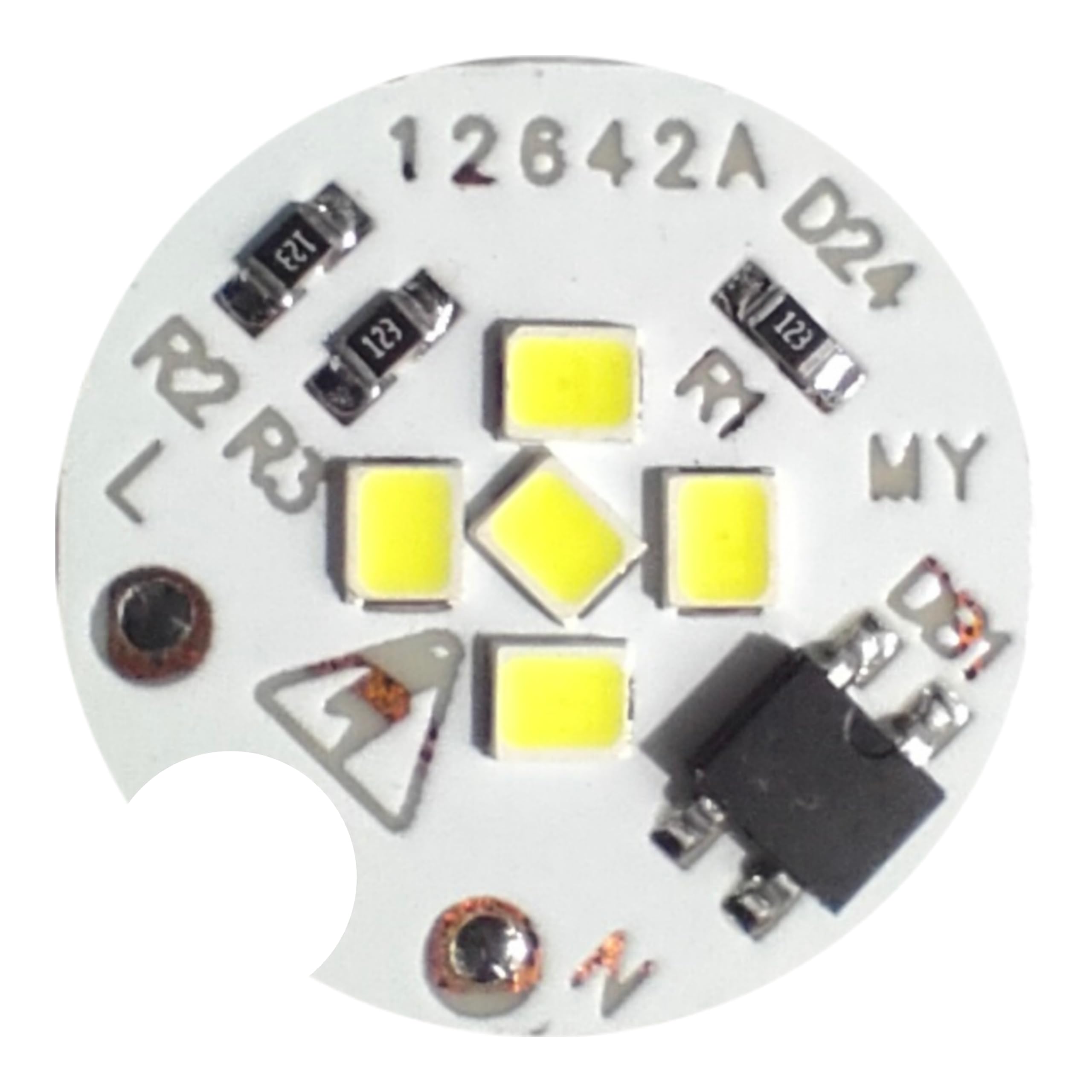 Khodiyar Online Store 0.5 watt (Half Watt) LED DOB (Driver on Board) MCPCB or Night LED Bulb PCB. White, 10 Piece.-image-11