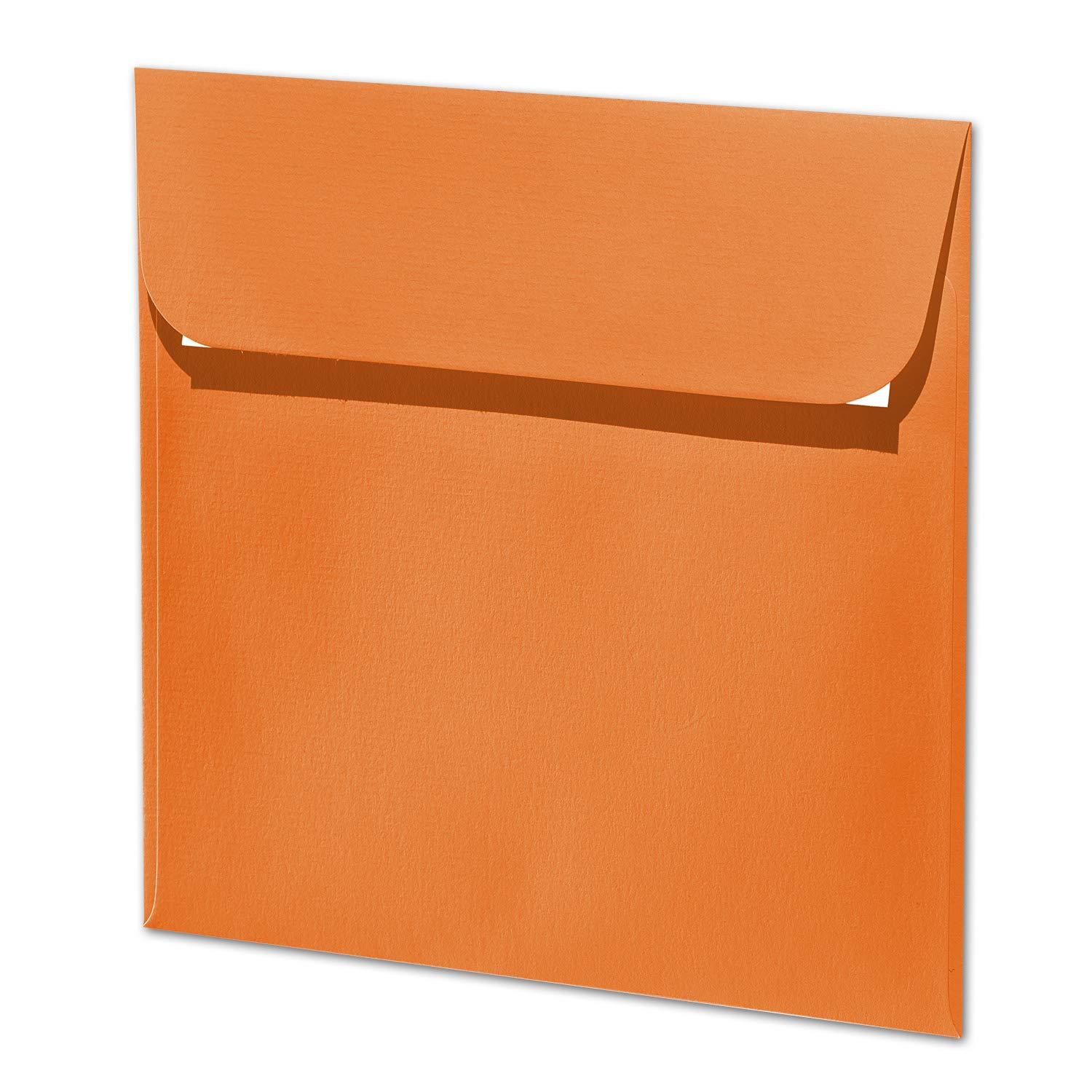 ARTOZ 150 x kwadratowe koperty pomarańczowe (pomarańczowe) 100 g/m² – 16 x 16 cm – koperta bez okienka – koperty z klejem