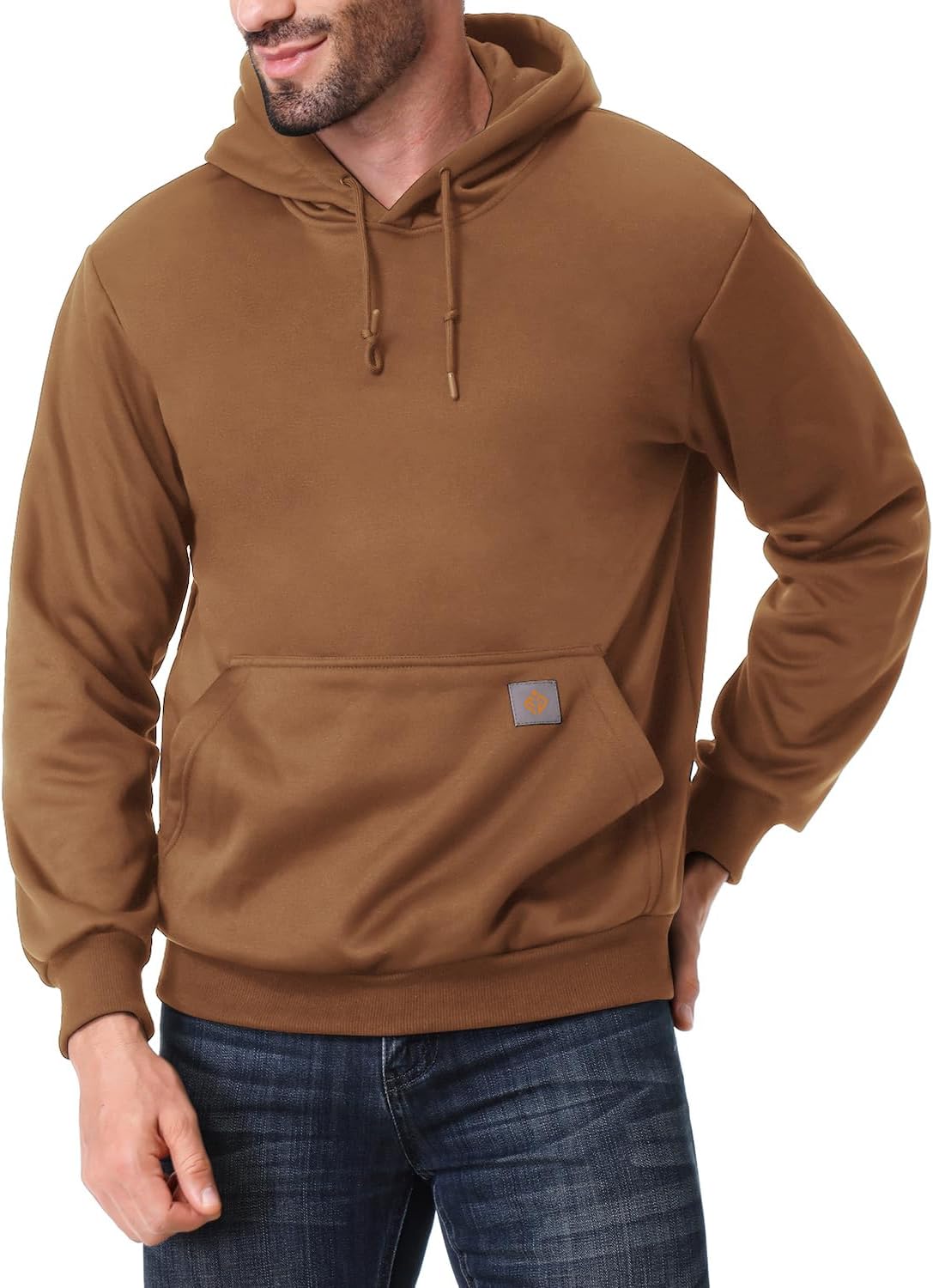 Men's Relaxed Fit Fleece-Lined Pullover Hooded Sweatshirt Comfortable and Soft - Image 3