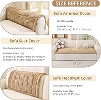 Vista 3 de Funda de sofá lavable para perros, funda de sofá modular suave y mullida en forma de L, protector grueso apto para mascotas, tapete para sofás