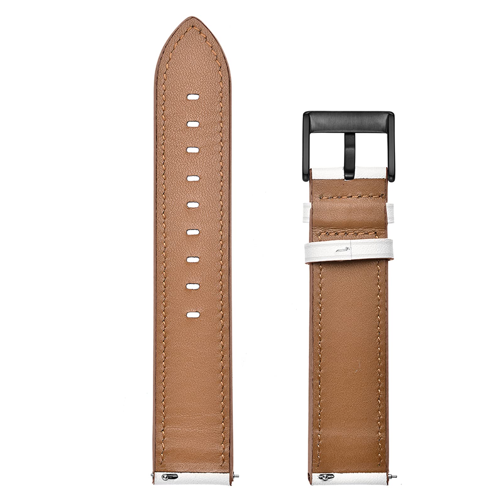 Correas de cuero para Amazfit GTS 4 / GTS 4 Mini/GTS 3 / GTS2 / GTS 2e, 20 mm de liberación rápida correas de reloj de repuesto para Amazfit Bip 3 Pro/Bip U Pro/Bip/Bip Lite/Bip S