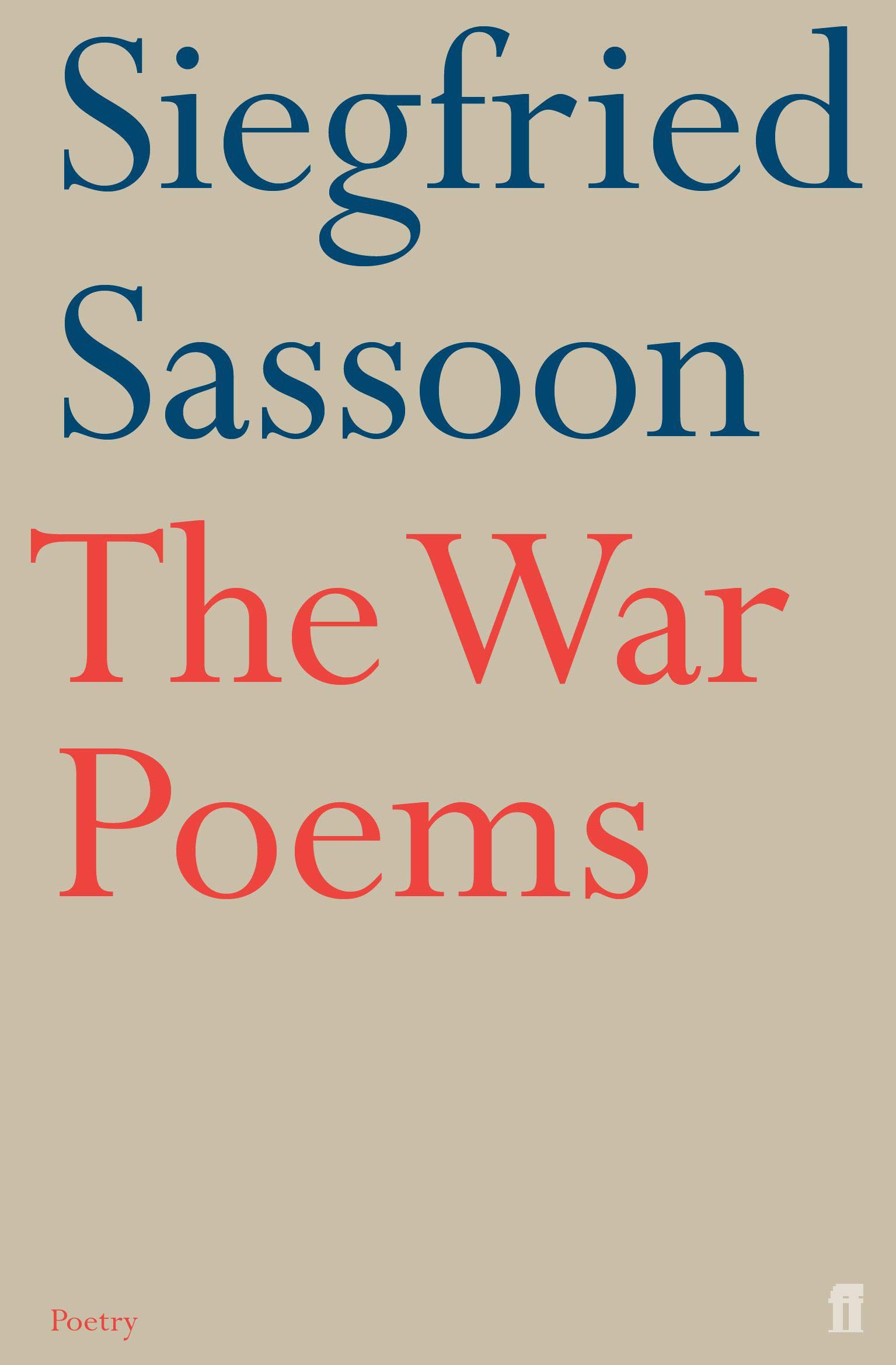 The War Poems: Arranged and Introduced by Rupert Hart-Davis - Sassoon, Siegfried