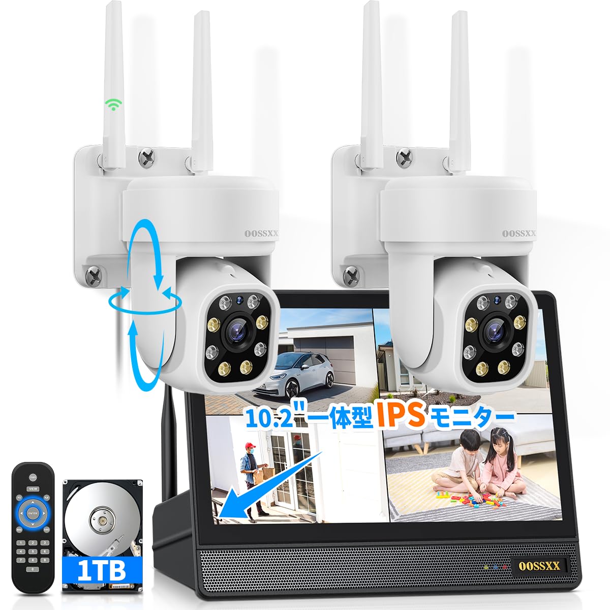 防犯カメラ　OOSSKK 4k  カメラ二台 Amazon.co.jp: 【双方向通話・PTZカメラ】 OOSSXX 防犯カメラ