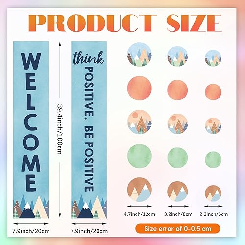 Miniatura 8 de Cartel de bienvenida de 47 piezas para puerta de aula, póster de bienvenida para el aula, cartel de regreso a clases, para profesores, puerta de