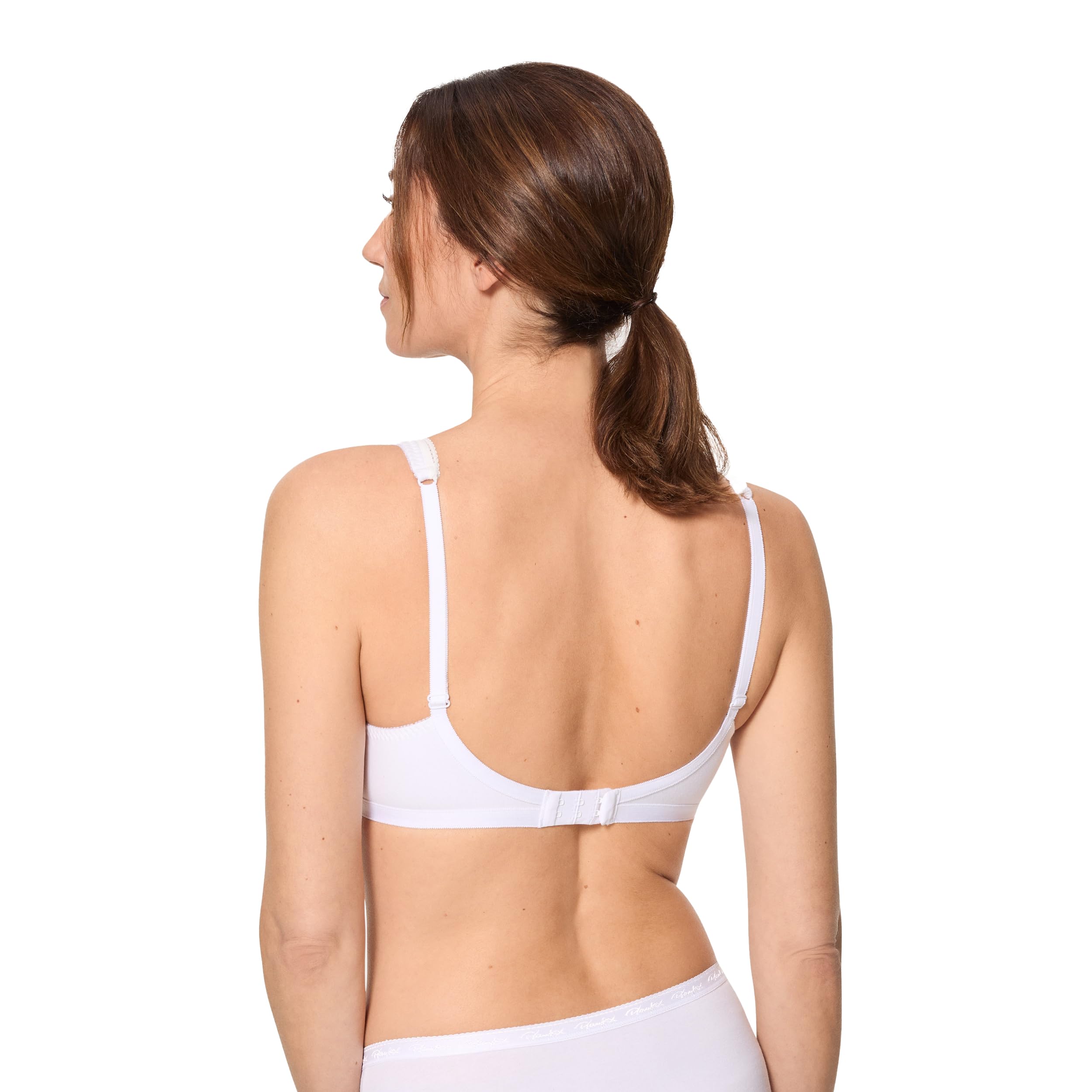 Playtex Reggiseno Senza Ferretto in Cotone (Pacco da 2) Donna x2, Bianco, 36/4C
