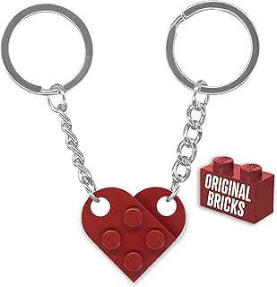Annuncio sponsorizzato – NumeroPhi LegoLove Portachiavi Coppia | Portachiavi di Mattoni Vera | Portachiavi Cuore | Bricks ...