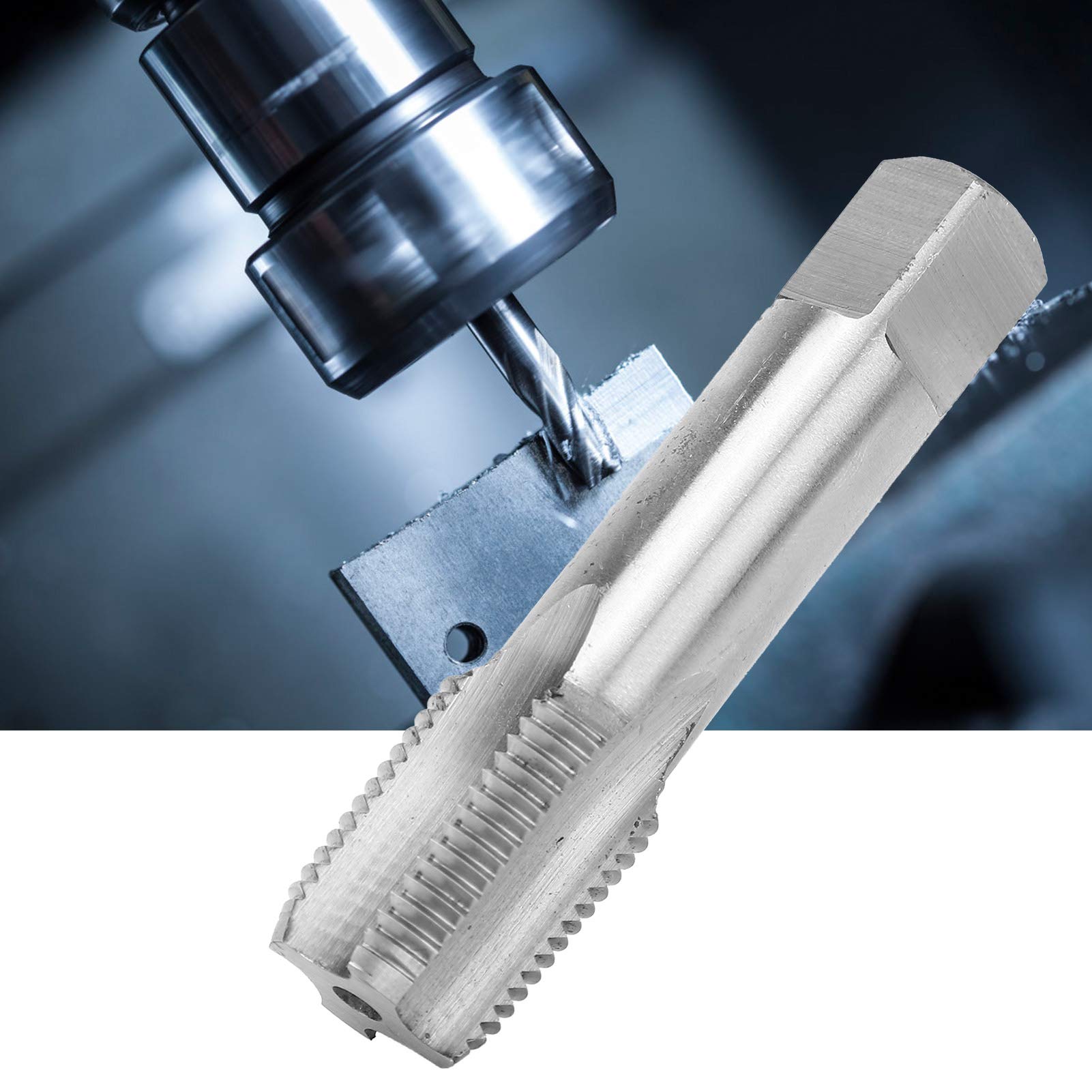 3/8‑18 Taraud, G3/8 NPT Taraud à Filetage Conique 18 Dents Réparation de Conduite D'eau Taraud à Vis Acier Haute Vitesse Pas 1,41