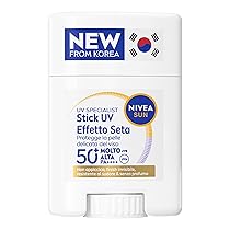 NIVEA SUN UV Viso Specialist Stick UV Effetto Seta SPF 50+ 15 g, Stick solare 50 viso per un’applicazione on-the-go, Protezione solare viso ultra-leggera e invisibile, Skincare coreana senza profumo