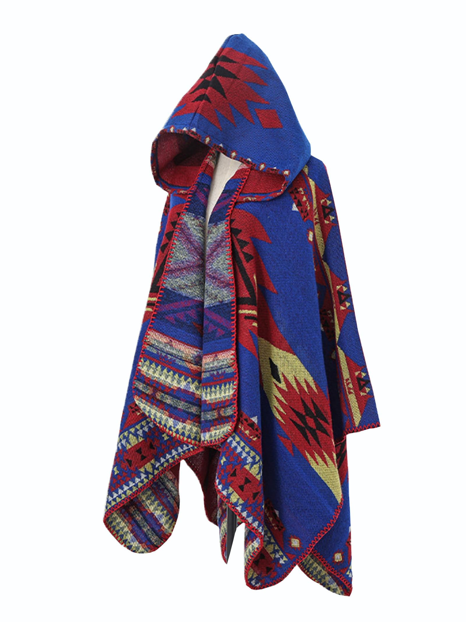 dqssyttx Pashmina Cardigan Blanket Scarf Thickened Warm Cape for Men Poncho Cape with Hood-picture-52