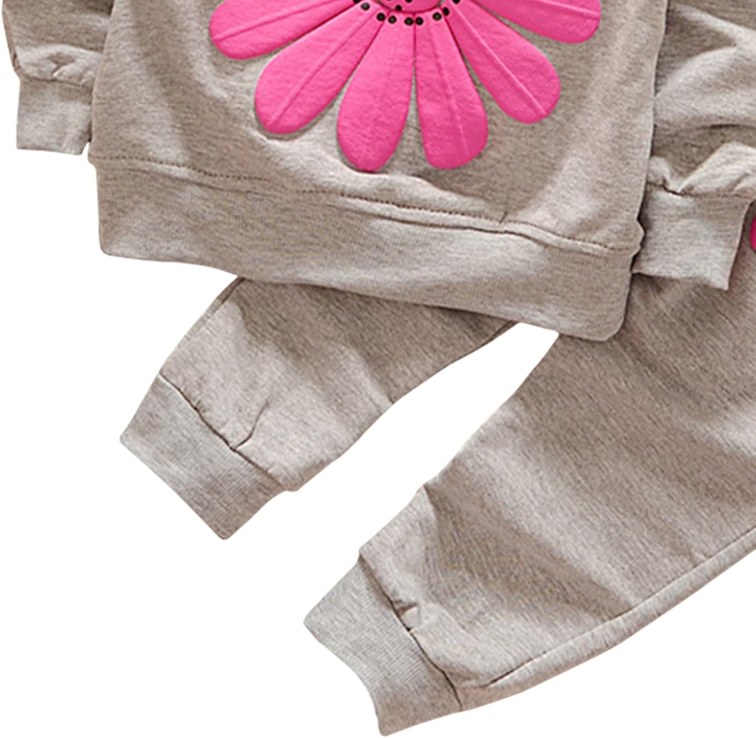Toddler Baby Girls Sunflower Clothes Set Long Sleeve Top and Pants 2pcs Outfits Fall Clothes - Image 3