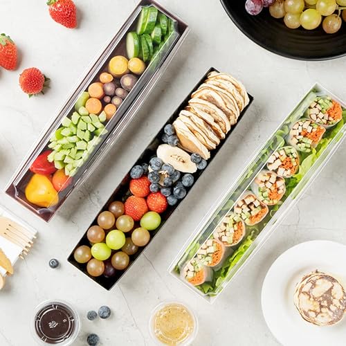 Miniatura 10 de Contenedor pequeño de papel para sushi  Caja de sushi Maki  Kraft Brown  6 12 x 1 34 x 1 12 pulgadas  Caja de 100 ct  Matsuri Vision  Vajilla de