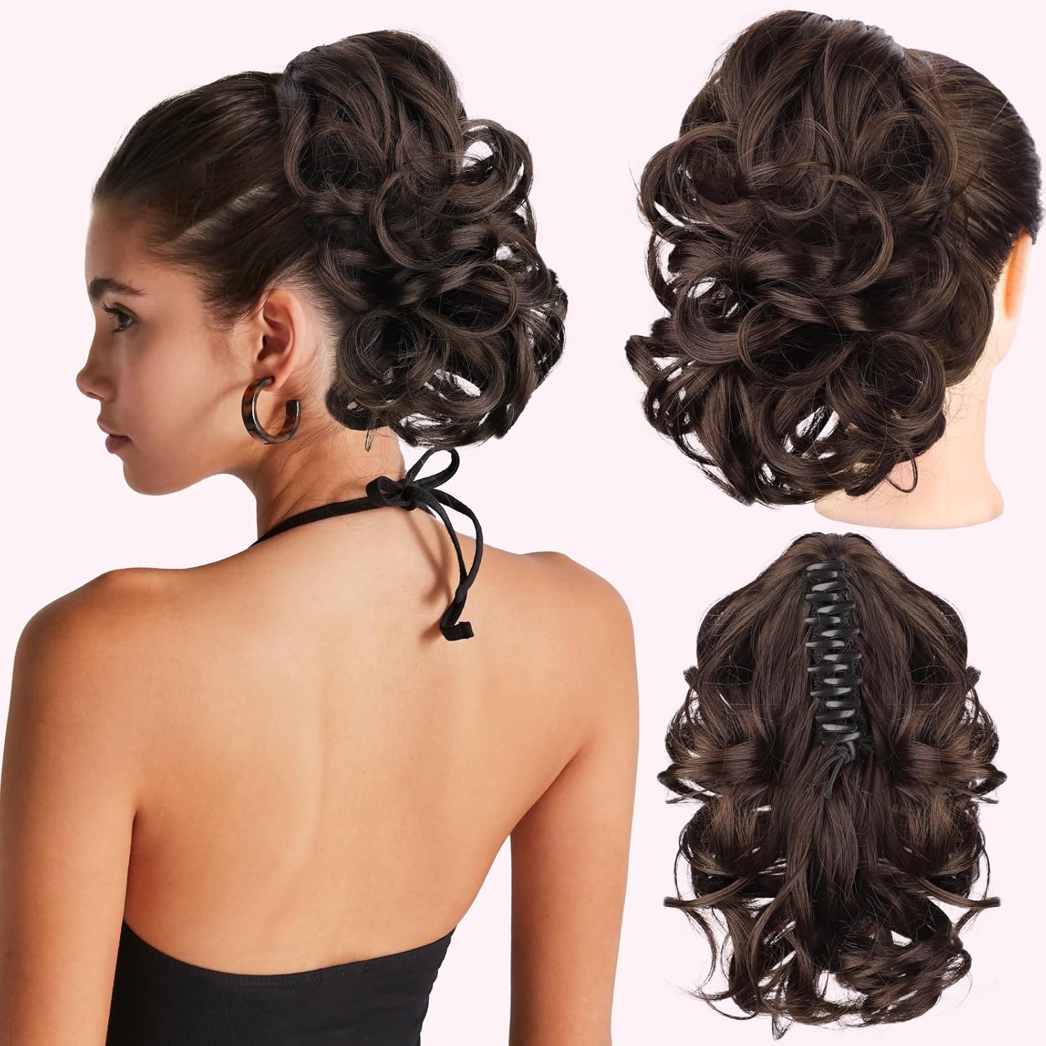 Short Ponytails Extension Claw Clip in Ponytails for Women
