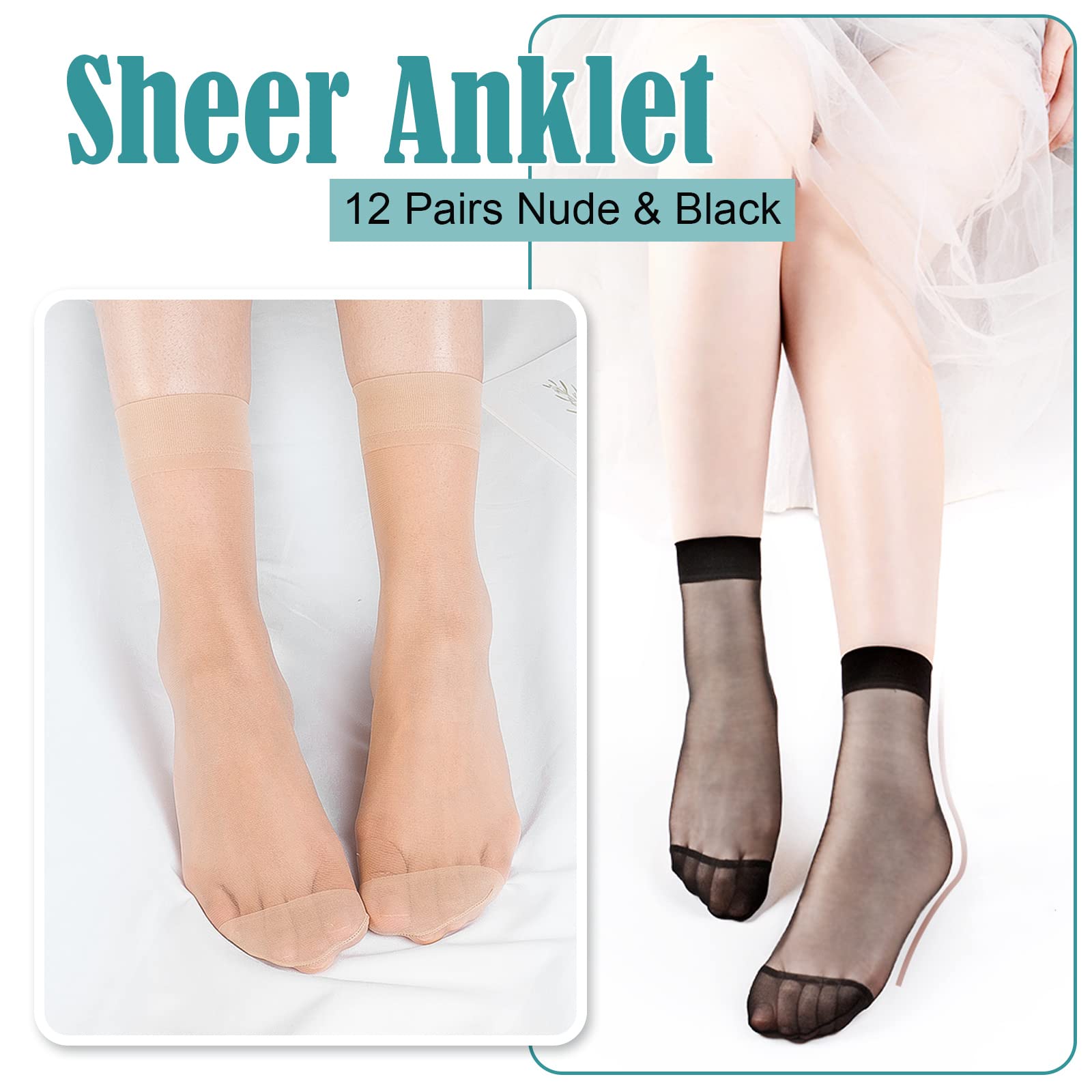 10 Paia Di Calze Alla Caviglia Solide Donna Uomo Calze Corte Invisibili - Foto 2