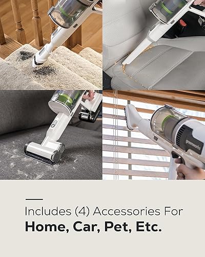 Miniatura 9 de Greenworks Aspiradora inalámbrica sin escobillas de 24 V con cargador montado en la pared, batería de 4.0 Ah y kit combinado de