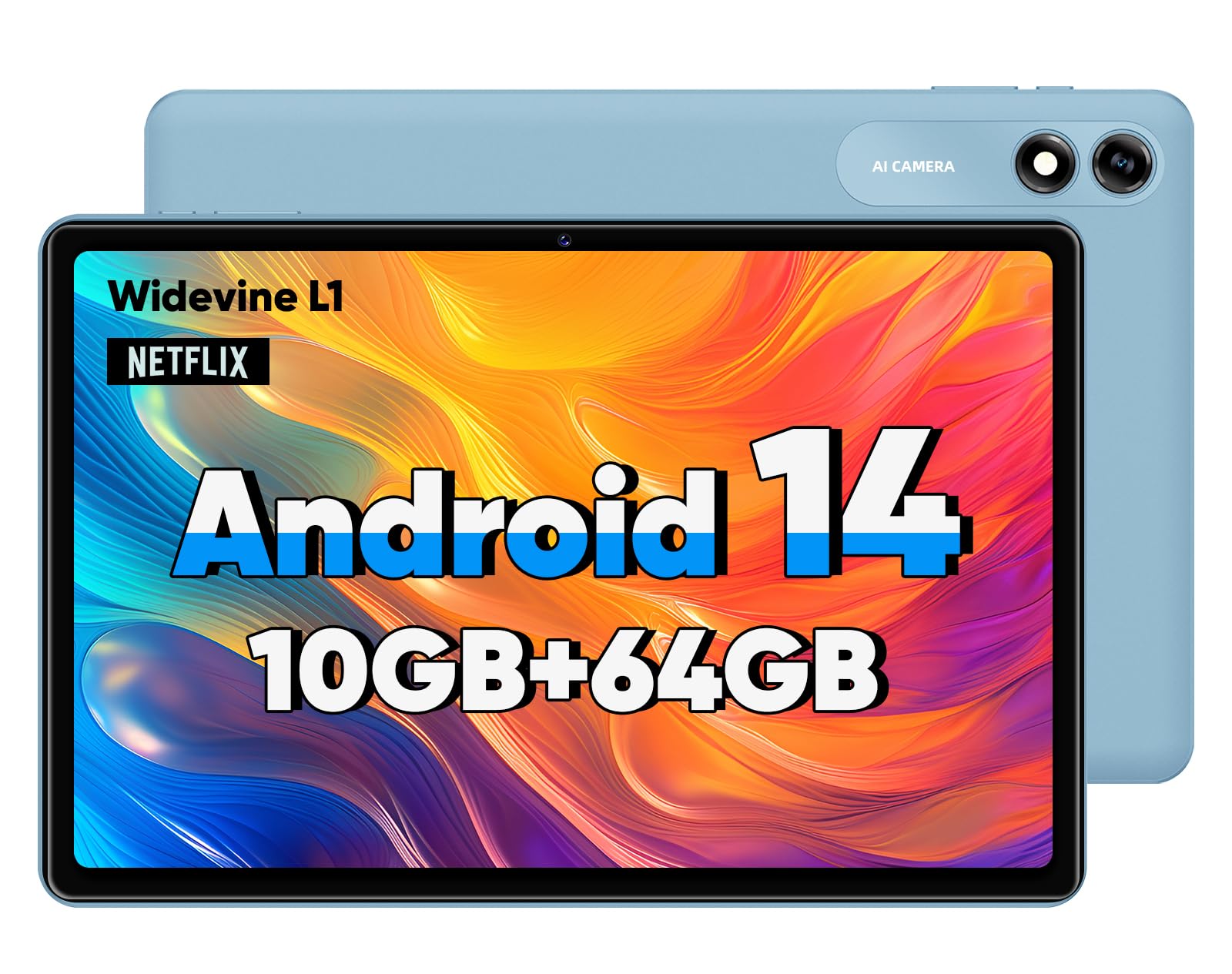 DOOGEE U9 Tablet 10 Zoll Android13 Tablet für Kinder, 7 GB RAM 64 GB