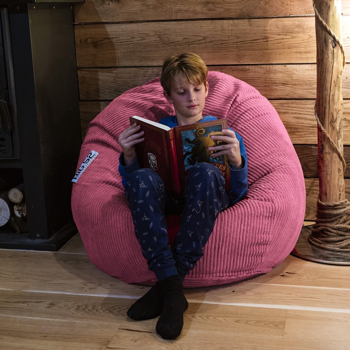 LiveDeco Fodera Per Pouf A Pera BiG52 XL In Velluto A Coste Beige – Solo Rivestimento