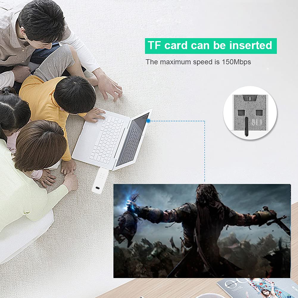 Fyearfly Adaptador de red USB 4G LTE, aumenta la conectividad inalámbrica, evita la congestión de la red, versión europea, enrutador inalámbrico portátil, fácil configuración