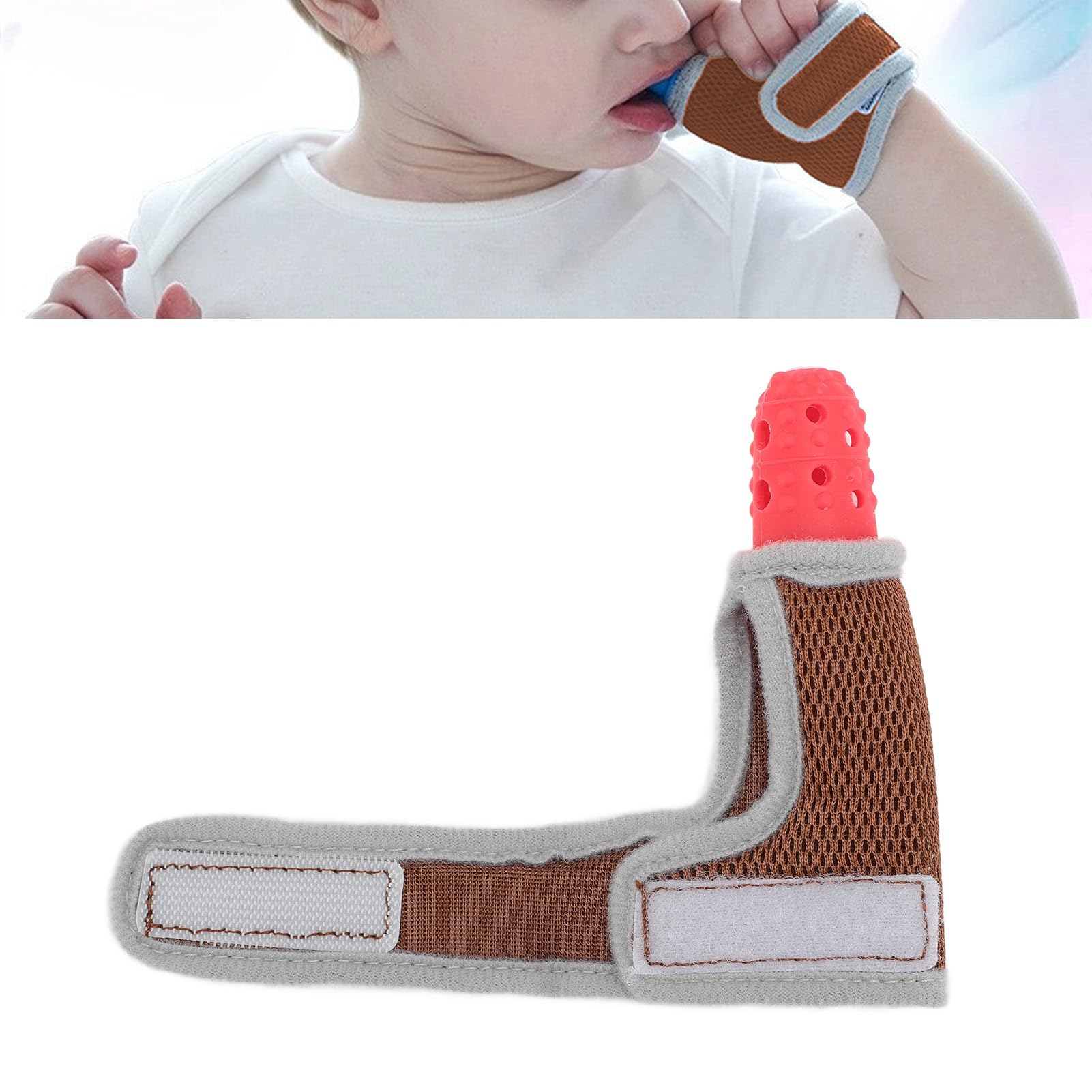 Teething Glove Silicone Thumb Guard to Stop