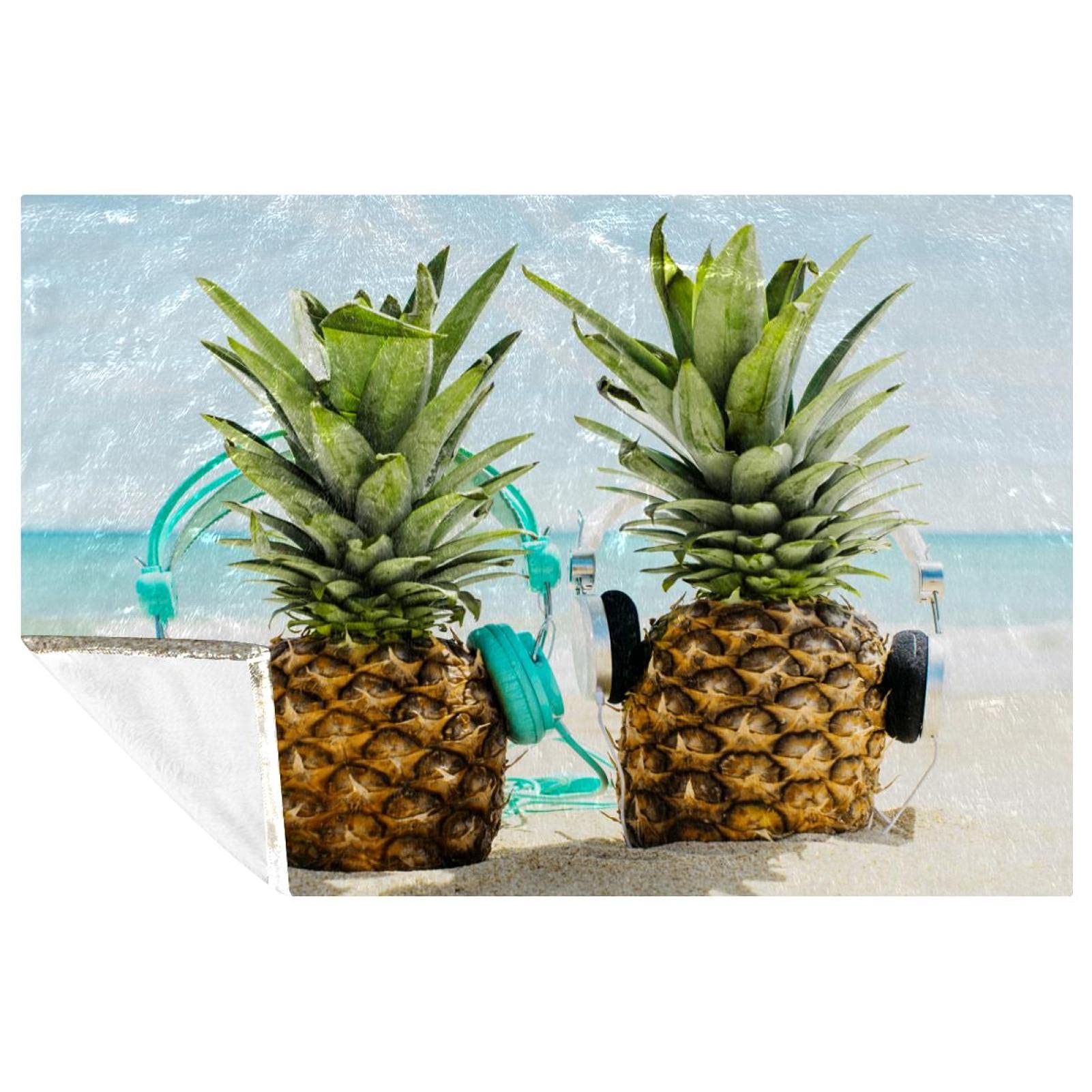 Couverture d'été haut de gamme ananas douce | Plaid de lit et canapé premium