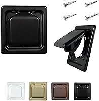 Vista 33 de NO-PEST VENT – Cubierta de ventilación exterior para secadora o extractor de baño, doble puerta, 4 pulgadas, tubo de 12 pulgadas, fabricada en EE.