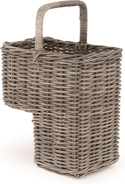 Bali Grey Kubu Stair Basket, Natural Storage Basket