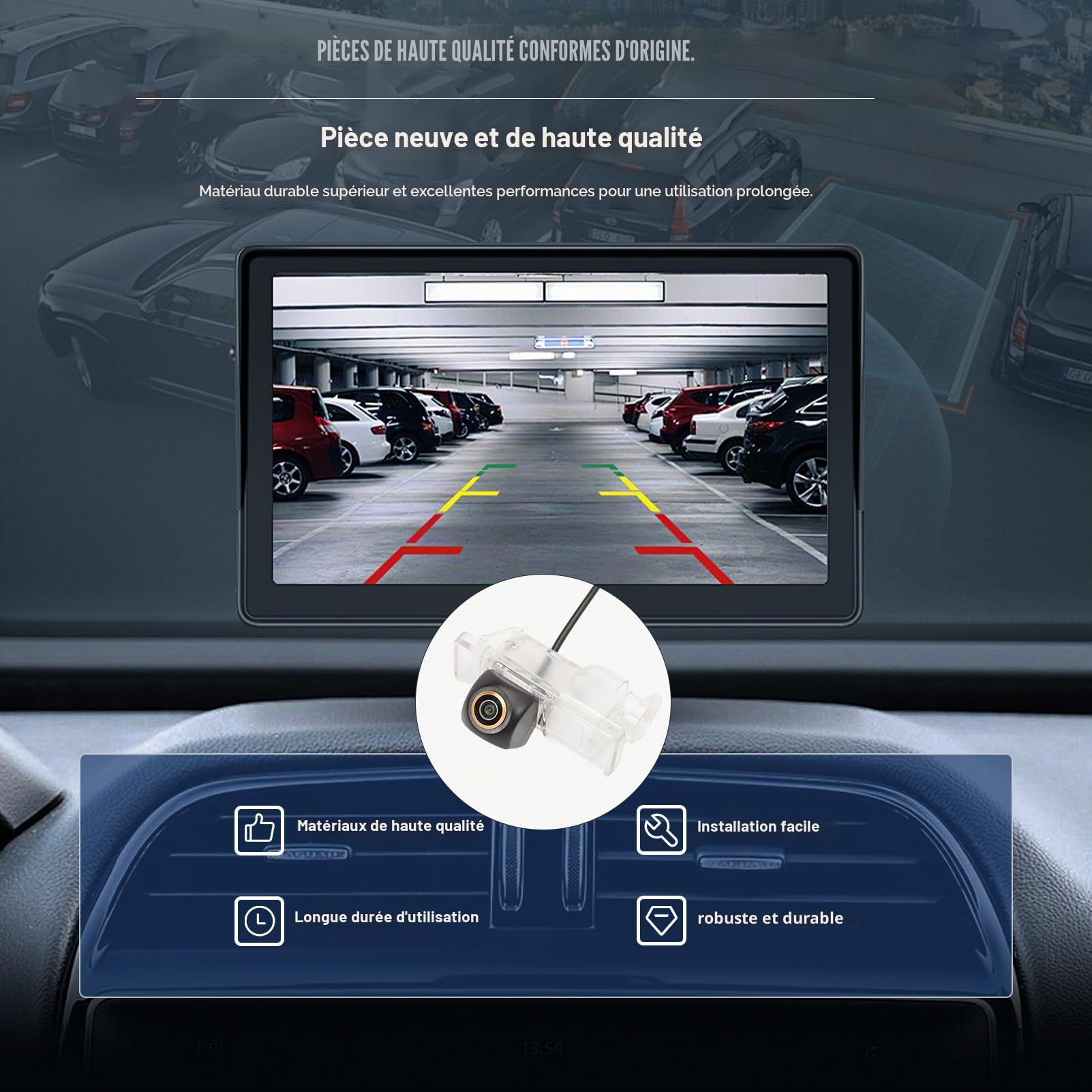 AHD 1080p Caméra de recul pour Mercedes-Benz W639 Viano Vito Caméra d'aide Parking éclairage de Plaque minéralogique caméra de recul Vito Sprinter A Classe B200 B Classe C Classe