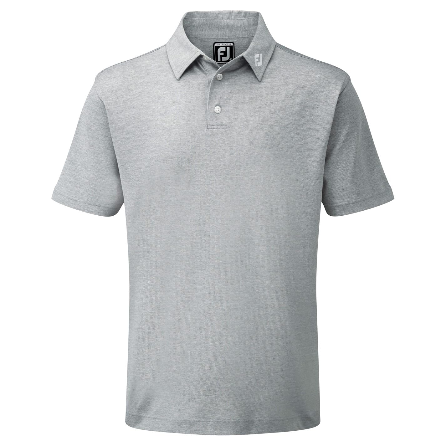 Footjoy Men's Grey Solid Polo Shirt in Size L, Sports Direct