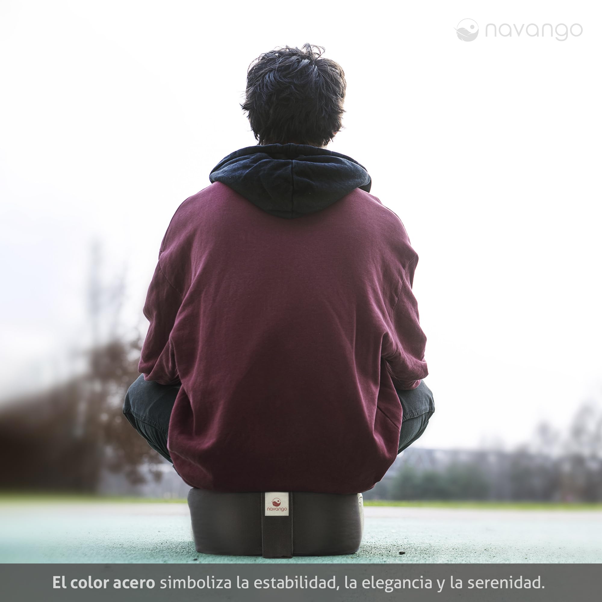 Cojín de Yoga y Meditación Zafu | Altura 15cm | Relleno de Espelta | Algodón 100% | Hecho a Mano en Alemania | Zafu Meditacion Accesorios para Yoga | Funda Lavable