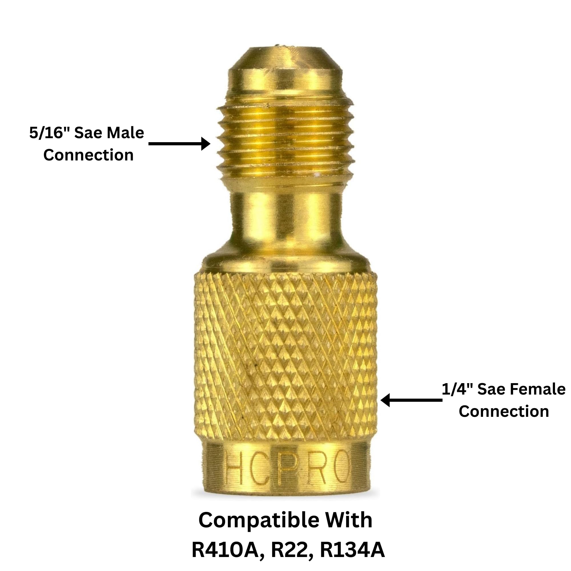 Ac Hose Adapter R410A 1/4inch Male SAE To 5/16inch Female SAE Adapter ...