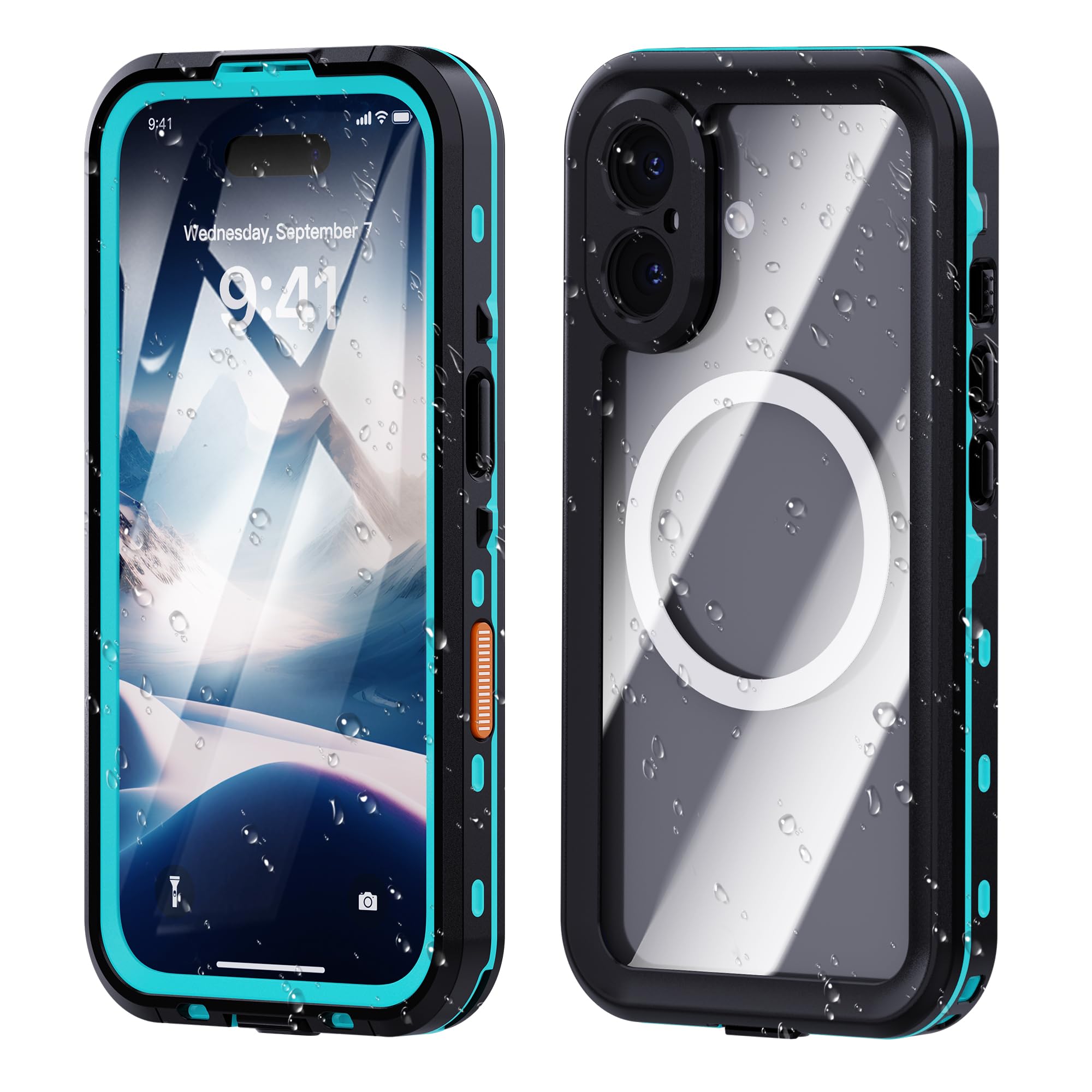 Coque iPhone 16 Plus étanche MagSafe résout le risque de casse d'eau et de poussière - 8
