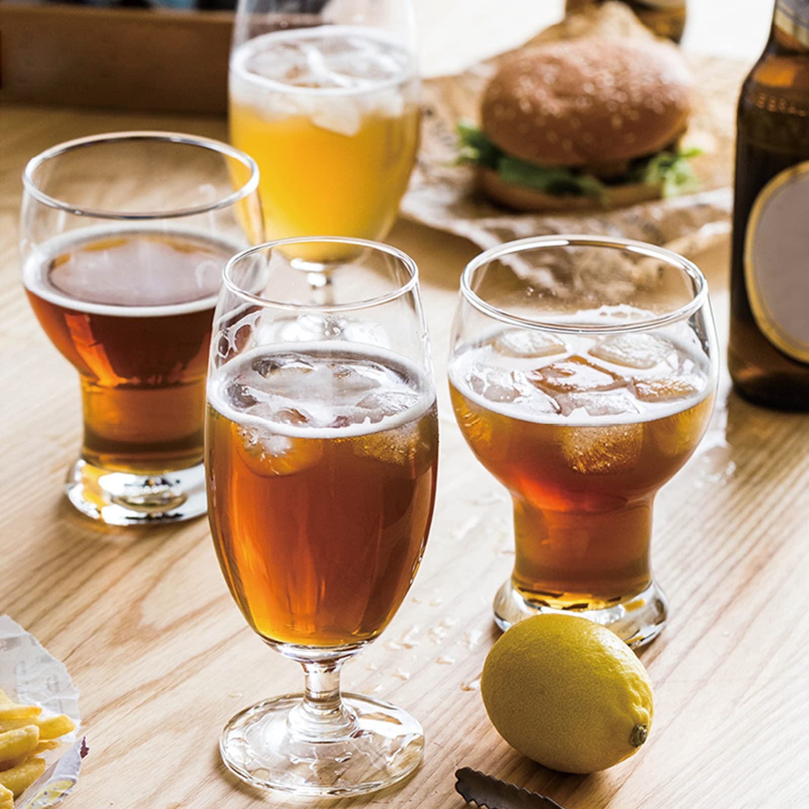 HJXGQJM Jarro De Cerveza, Copas De Cóctel 6 Piezas, Copas De Vino Degustación,Perfecto for Familias, Restaurantes Y Fiestas, Apto for Vino Espumoso, Copas Vino Cristal Copas de Vino(13cm)