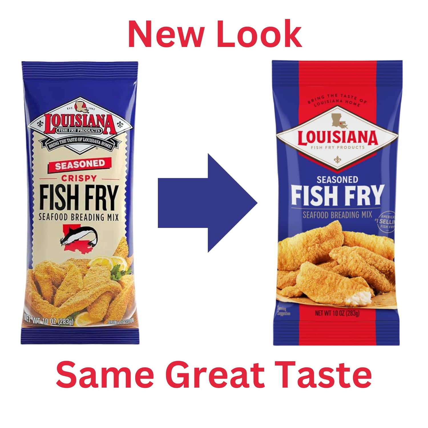 Louisiana Fish Fry Products Seasoned Fry Variety Mix - 2 of Each Flavor - Pack of 6 - Southern Flavor for Any Dish