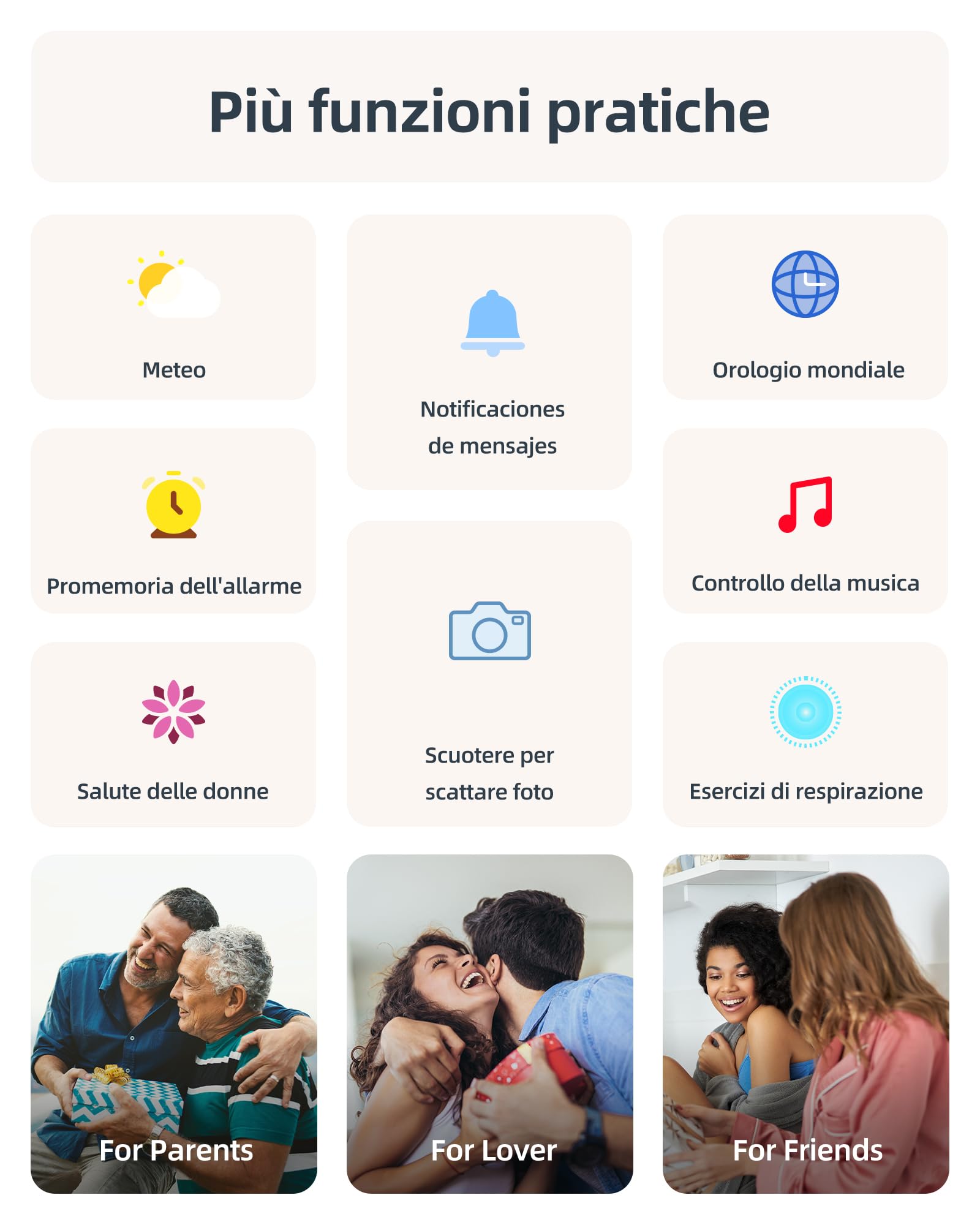 Parsonver Smartwatch Uomo Donna Con Chiamate Bluetooth, 5ATM Impermeabile per Nuoto, Orologio Fitness Con 100+ Sportive, Frequenza Cardiaca, SpO2, Sonno (Oro rosa, 44 mm)
