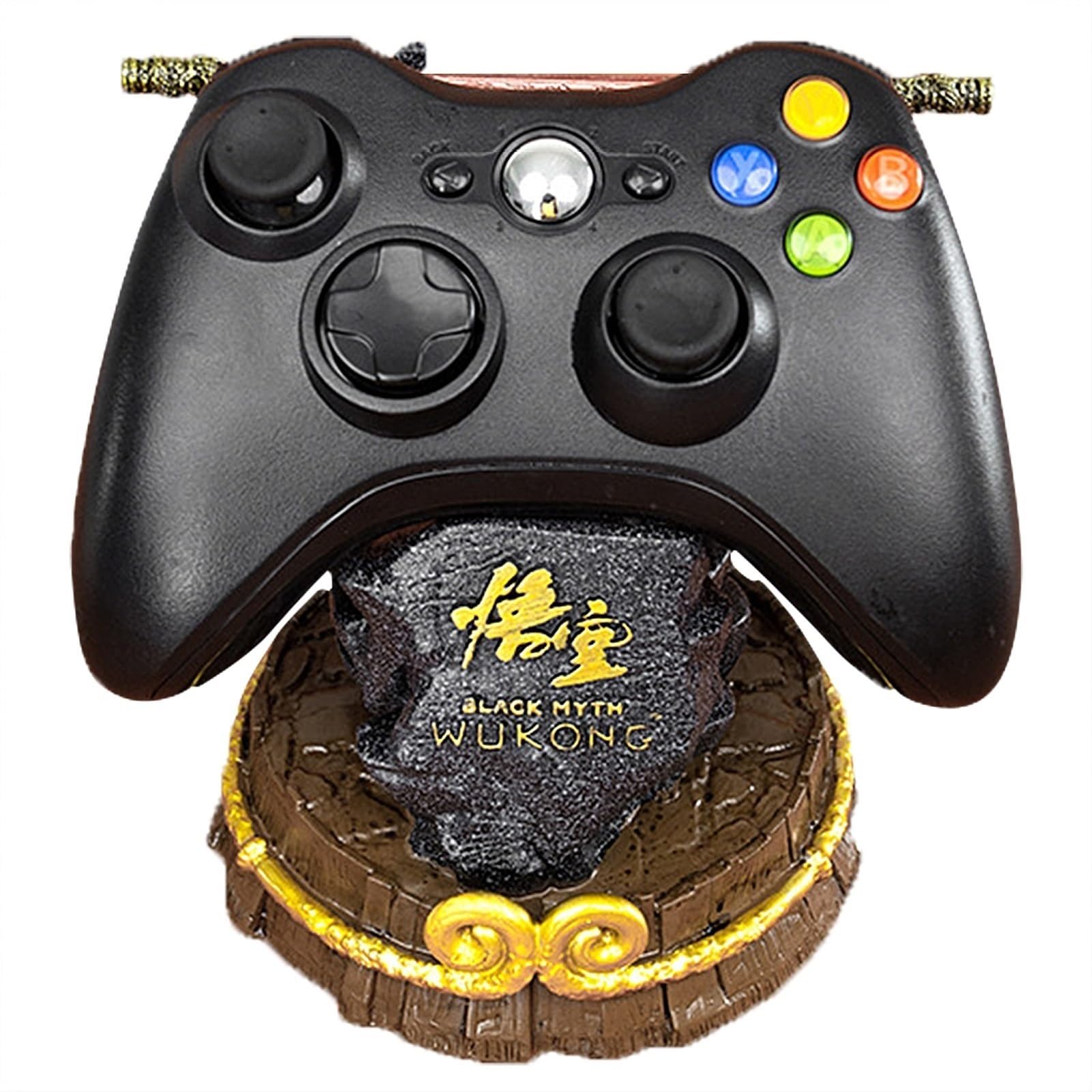 PFHKTO Black Myth: Wukong uchwyt do kontrolera gier PS5/XSX/XB0X/NS/Switch Pro, Golden Hoop Tightening Curse, ornament z żywicy, modele gier ręcznych, ornamenty na biurko, akcesoria samochodowe (A)